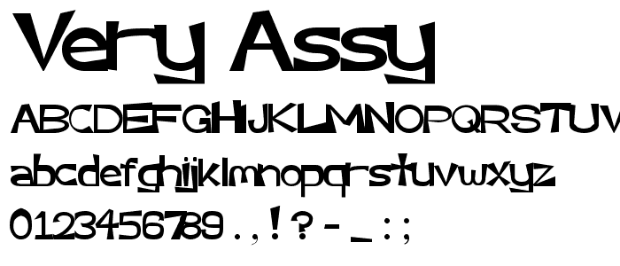 Very Assy font